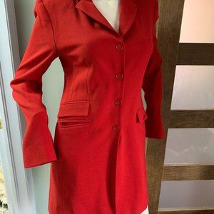 Femme Carrier 3/4 red summer wool blazer/jacket